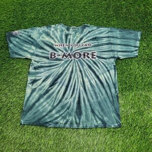 Vintage Maccabi-Games Spiral Tie-Dye Shirt Medium 21x24 Crop